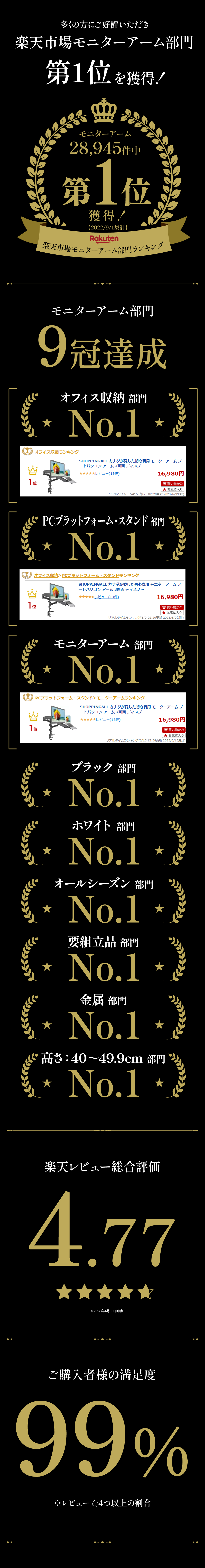 SHOPPINGALL 2画面用ノートPCアーム ガススプリング 15-32インチ対応 SHOPPINGALL 2画面用ノートPCアーム ガススプリング 15-32インチ対応