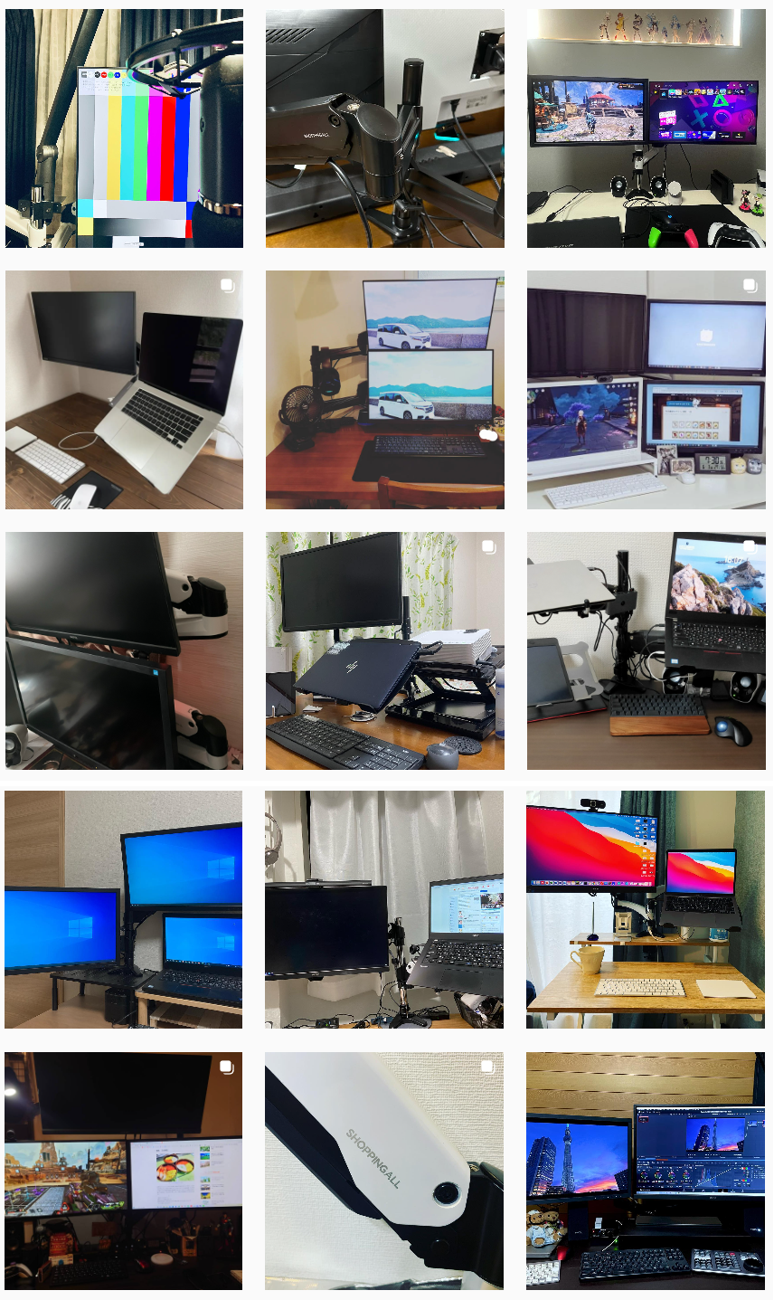 SHOPPINGALL 2画面用ノートPCアーム ガススプリング 15-32インチ対応 SHOPPINGALL 2画面用ノートPCアーム ガススプリング 15-32インチ対応